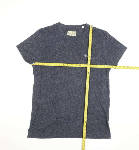 Mens UK Size M Jack Wills Blue  Cotton T-Shirt