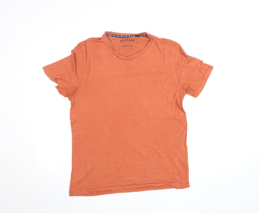 Womens UK Size M FatFace Orange Cotton T-Shirt