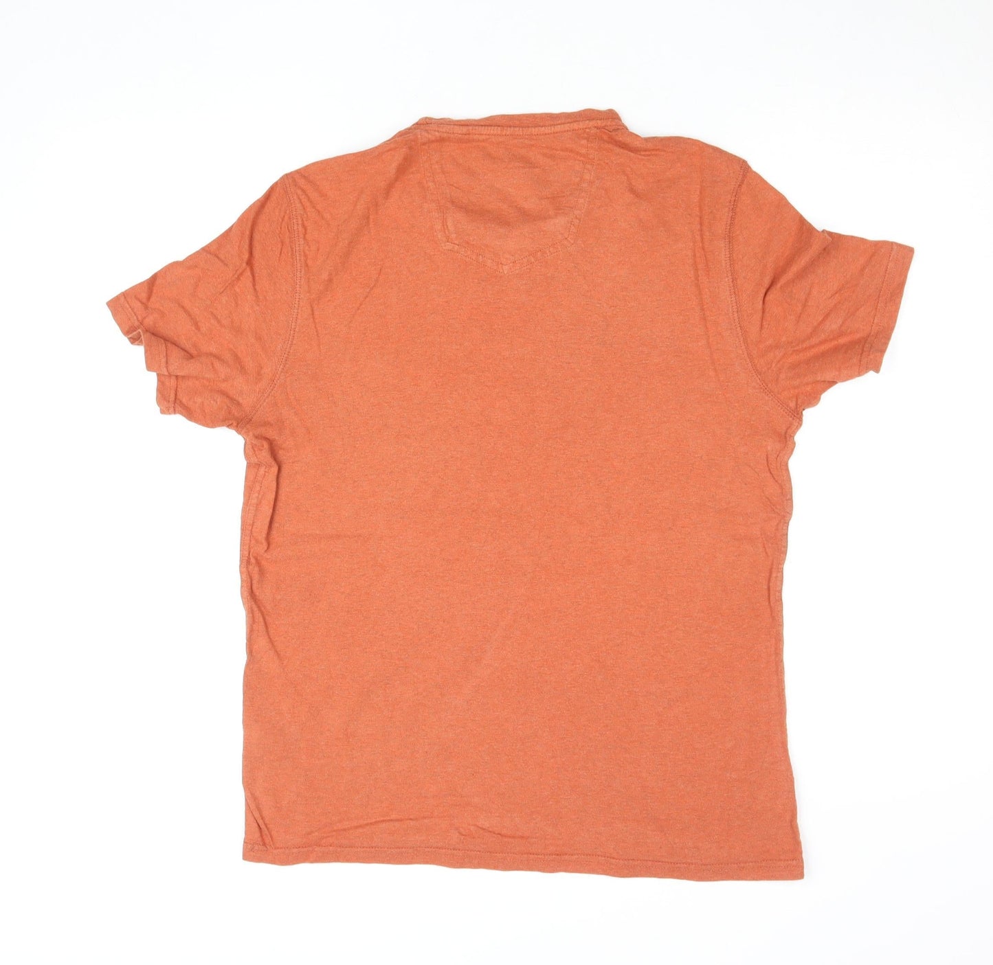 Womens UK Size M FatFace Orange Cotton T-Shirt