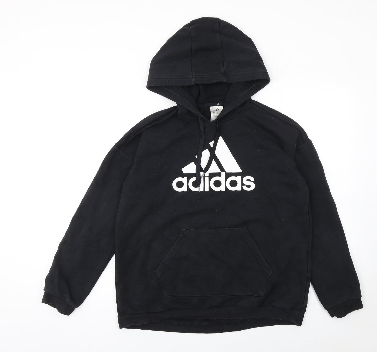 Womens UK S Regular adidas Black Pullover Hoodie