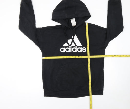 Womens UK S Regular adidas Black Pullover Hoodie