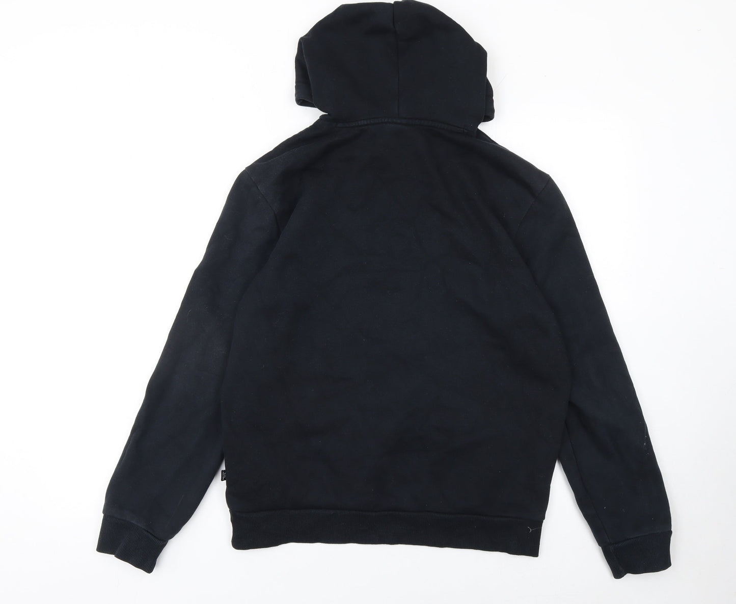 Mens UK S Regular PUMA Black Pullover Hoodie