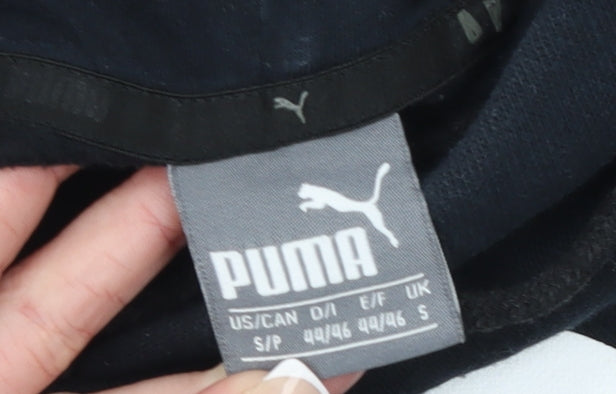 Mens UK S Regular PUMA Black Pullover Hoodie
