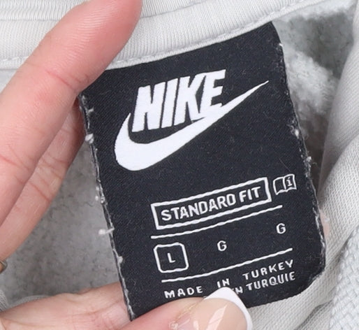 Nike Women’s Beige Hoodie Large Pullover Standard Fit