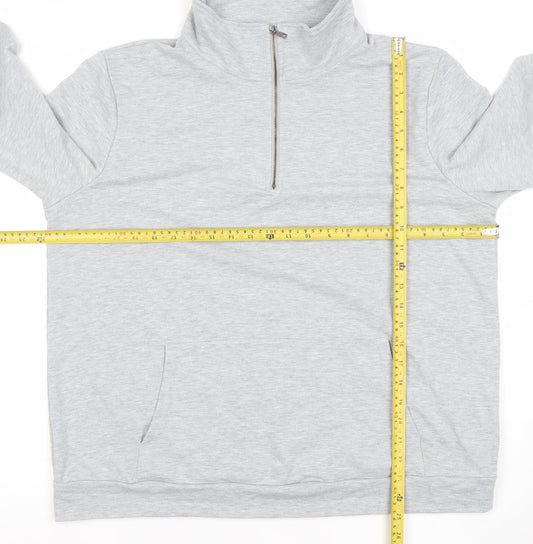 GRECERELLE Women’s Grey 2XL 1/2 Zip Pullover Sweatshirt