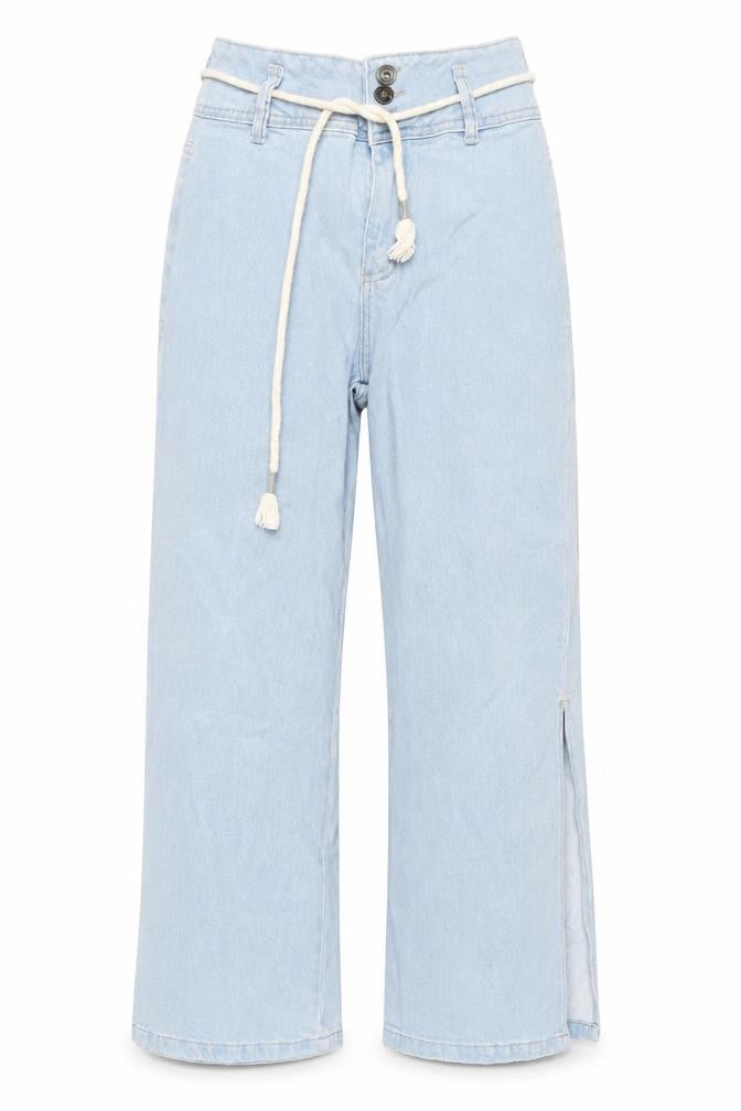 Pool Jeans Women's Blue 34 High Rise Wide-Leg Denim Jeans