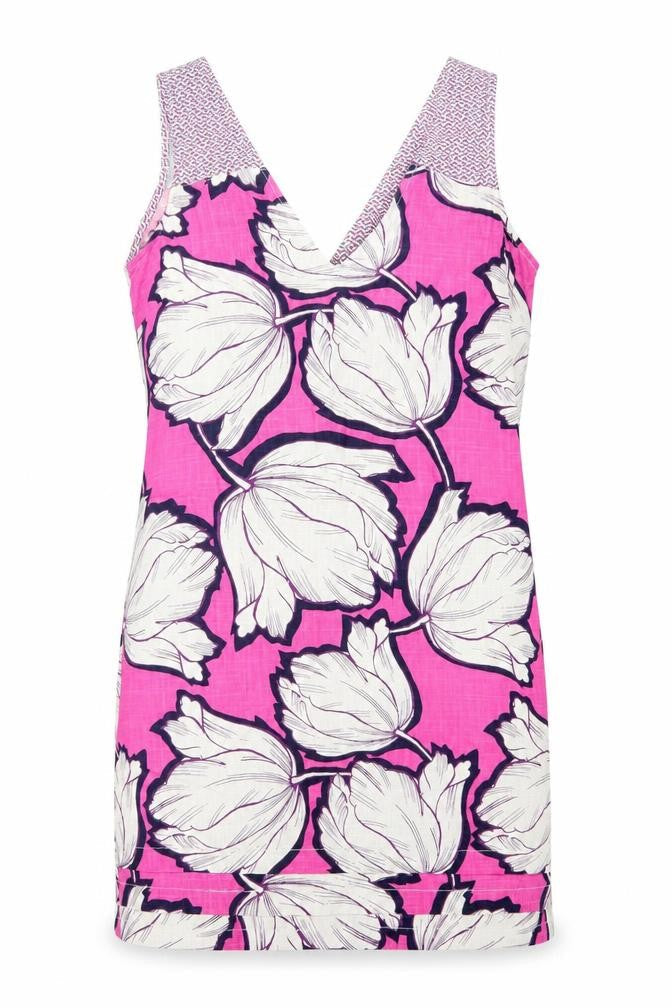 Next Women’s Pink Floral 100% Cotton Shift Dress Size 10