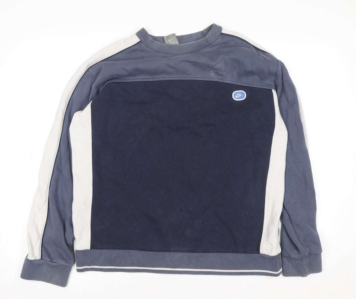 Nike Men’s Blue Crew Neck Pullover Sweatshirt Size M