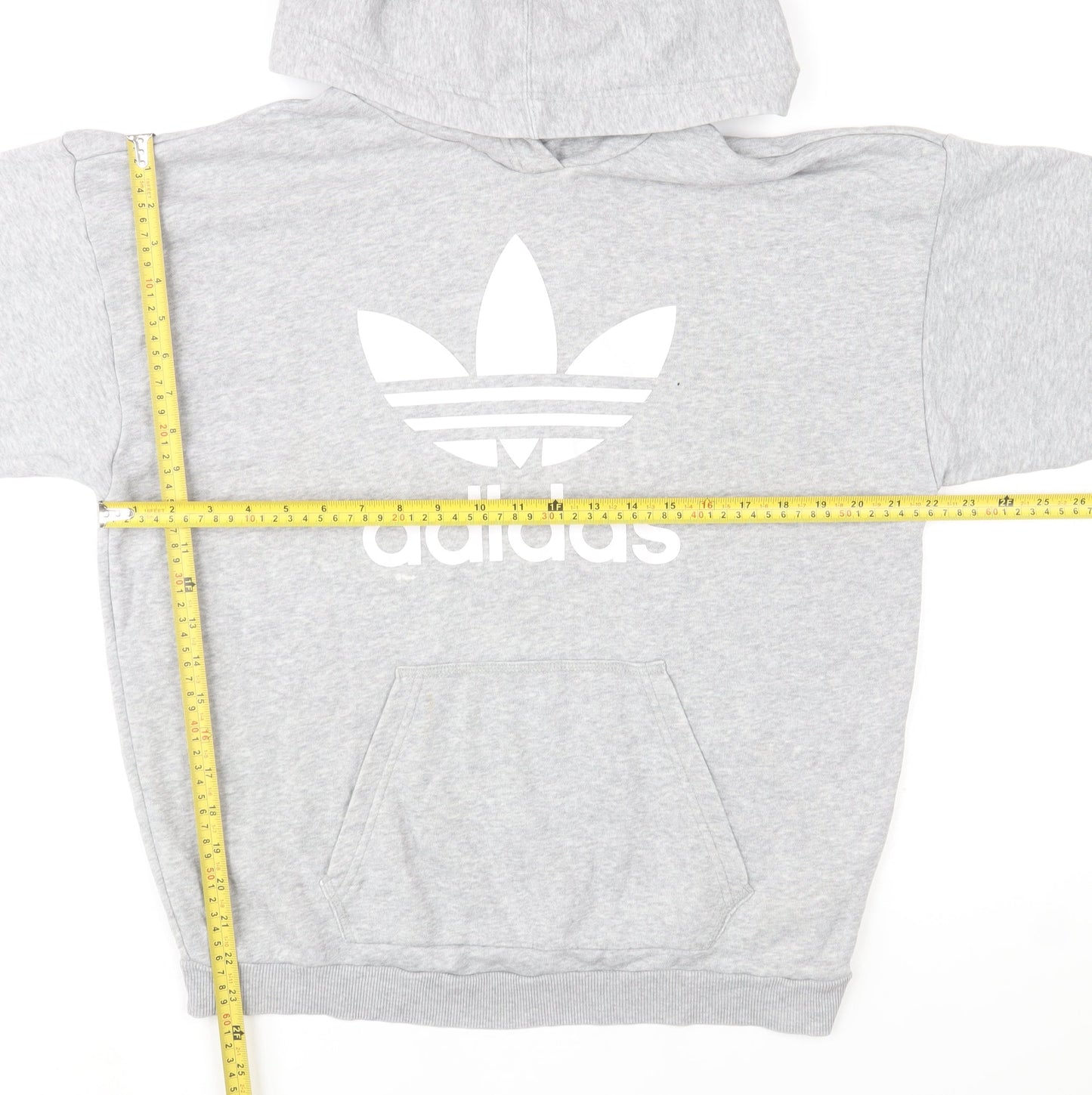 Womens UK 12 Regular adidas Grey Pullover Hoodie