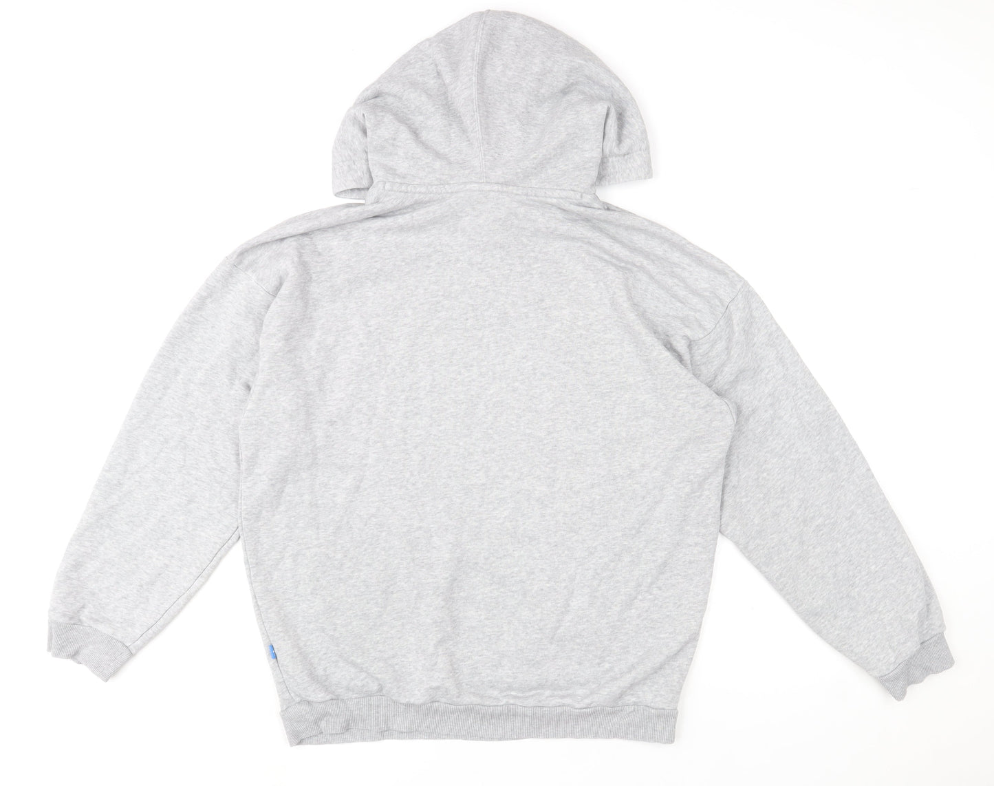 Womens UK 12 Regular adidas Grey Pullover Hoodie