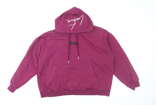Couture Women’s Purple Pullover Hoodie UK 10 Cotton Blend