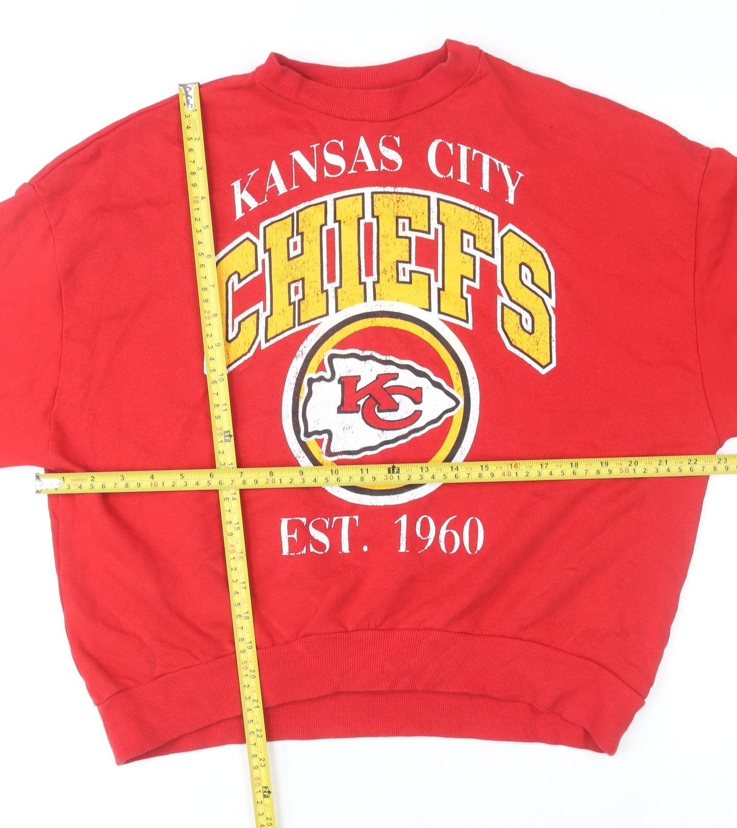 Next Men’s Red Kansas City Chiefs Pullover Sweatshirt XS