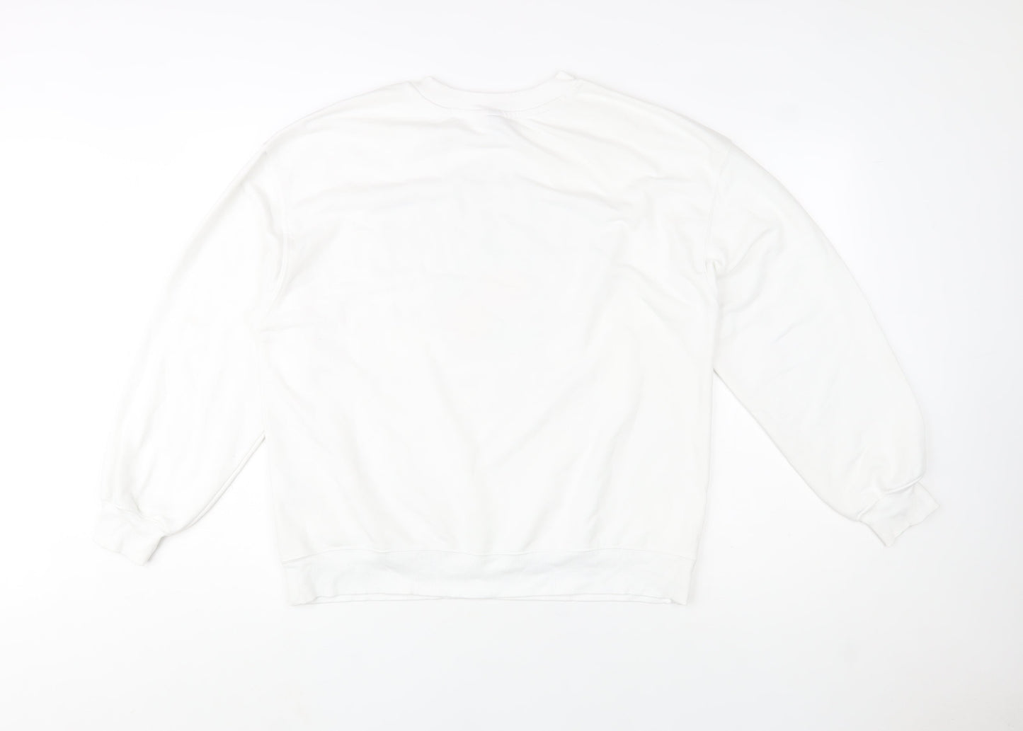 H&M Divided Men's White Graphic Print Athletics Sweatshirt M