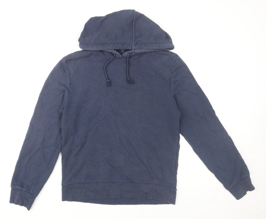 Marks and Spencer Womens Navy Blue Pullover Hoodie Size 8 Cotton Blend