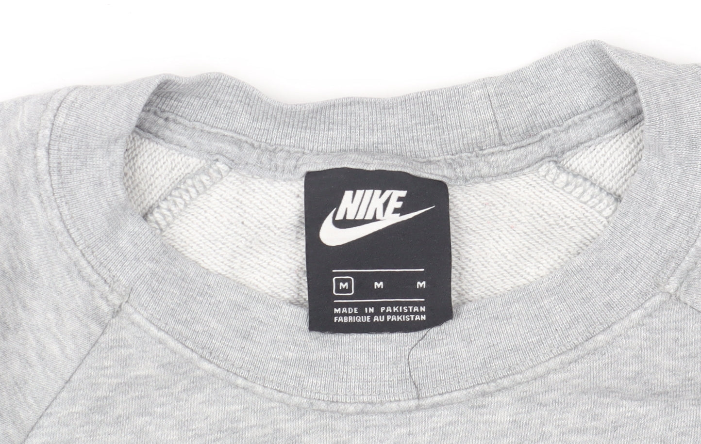 Nike Men's Grey Crew Neck Pullover Sweatshirt M Regular Fit