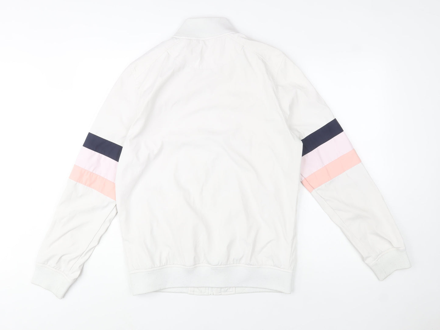 Lyle & Scott Men's White Bomber Jacket M Classic Sports Style