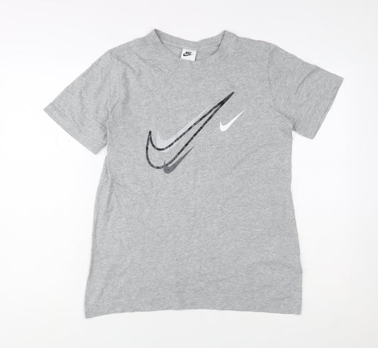 Nike Men's Grey XL Graphic Logo Sports Cotton T-Shirt