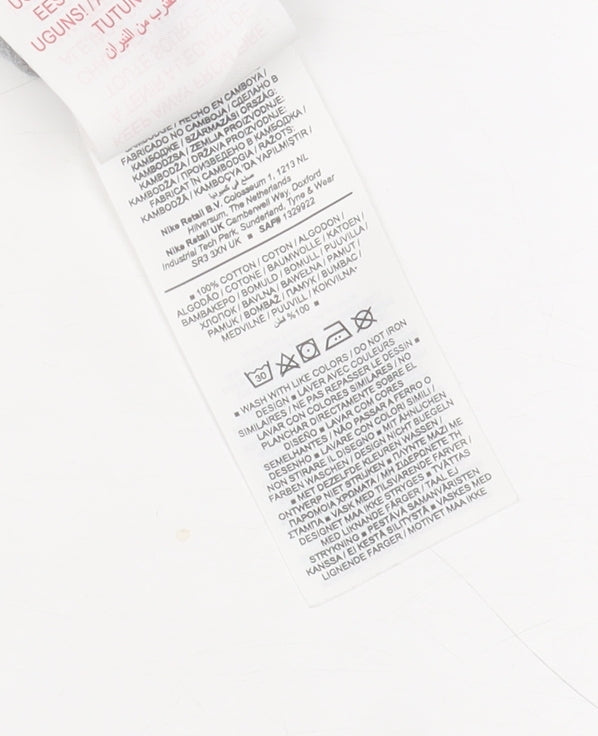 Nike Men's Grey XL Graphic Logo Sports Cotton T-Shirt