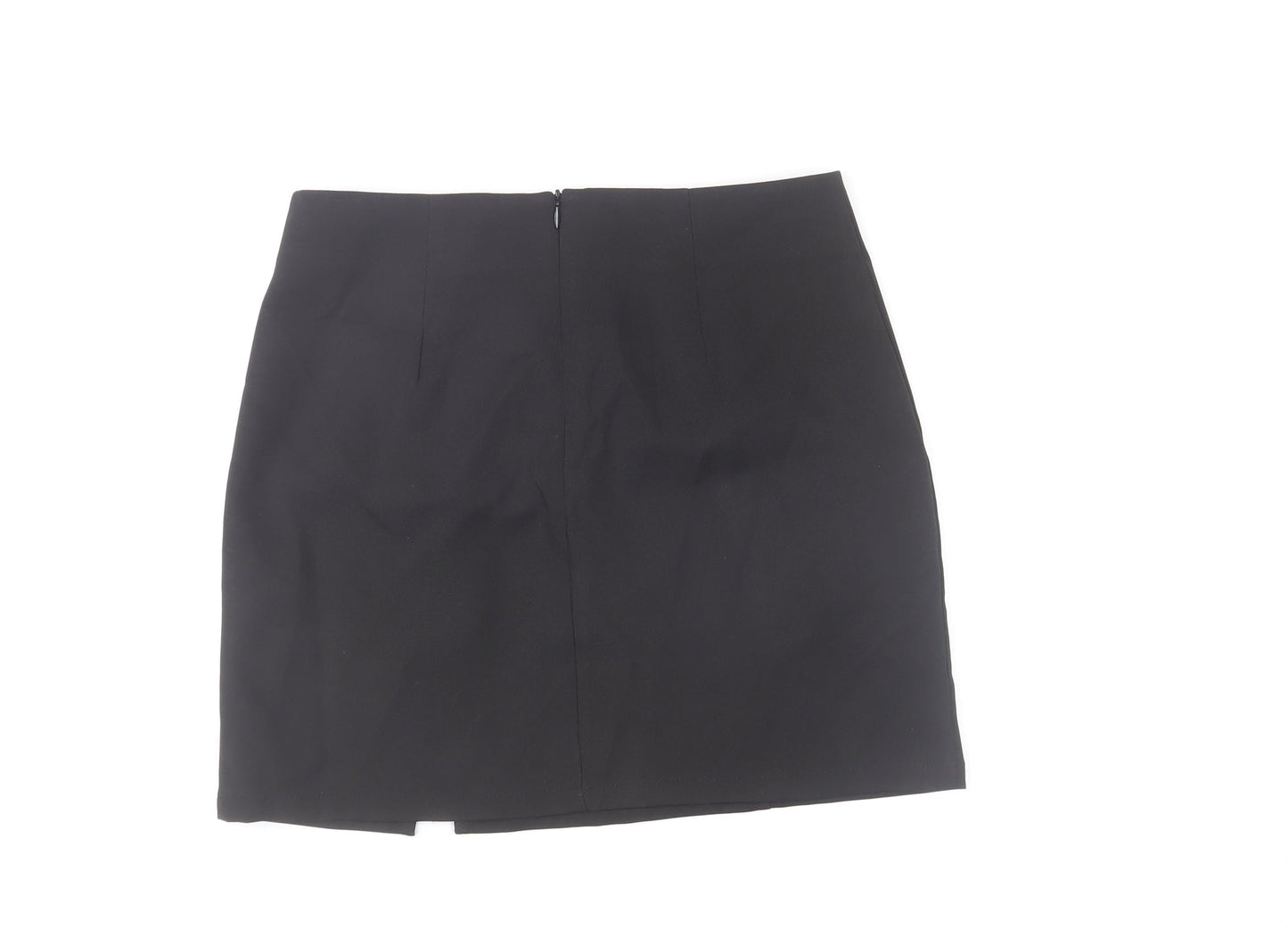 Saint Genies Womens Black Size 6 High Rise Stretch Pencil Skirt