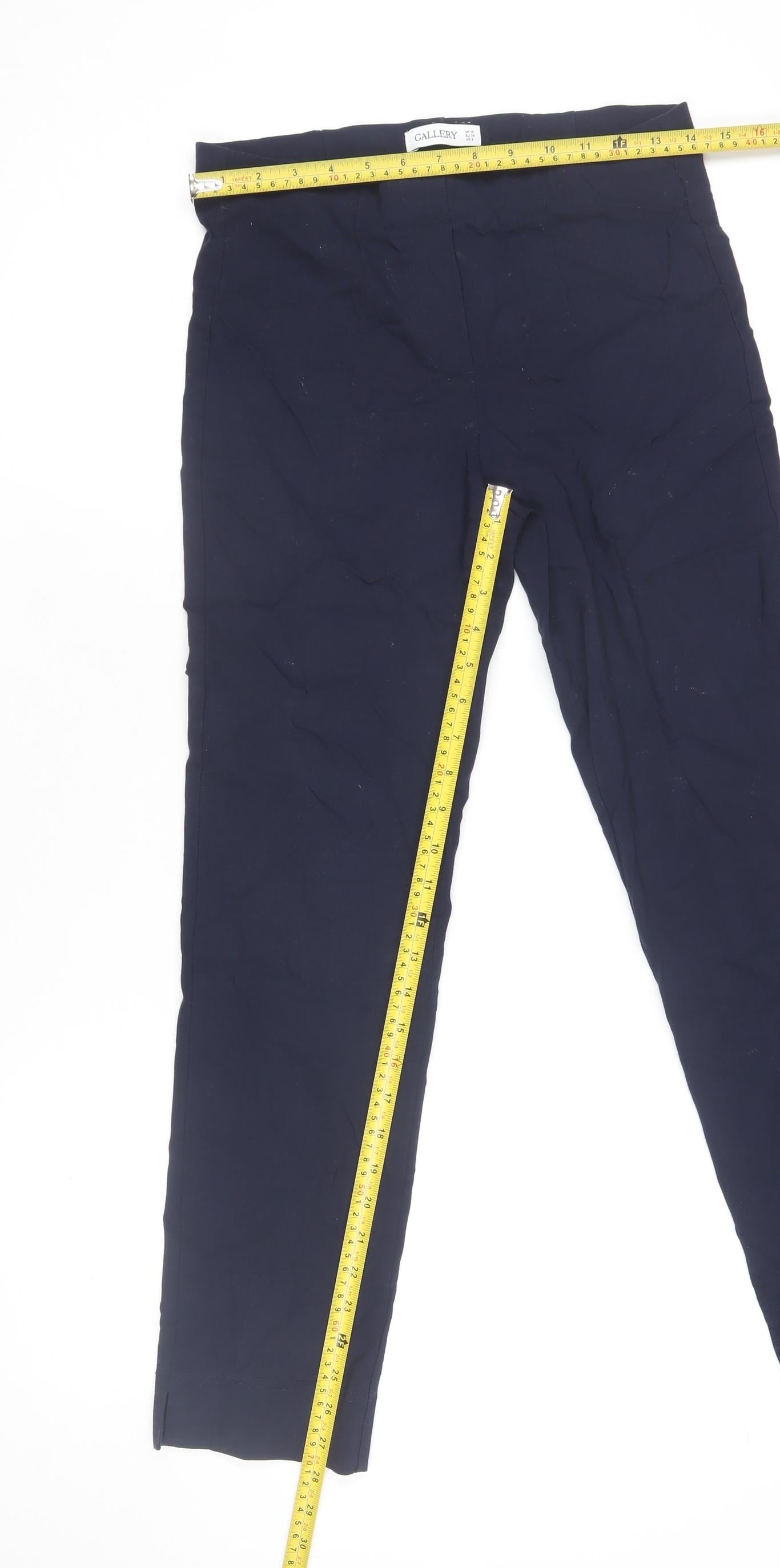 Gallery Women’s Blue Slim Fit Stretch Trousers UK 10