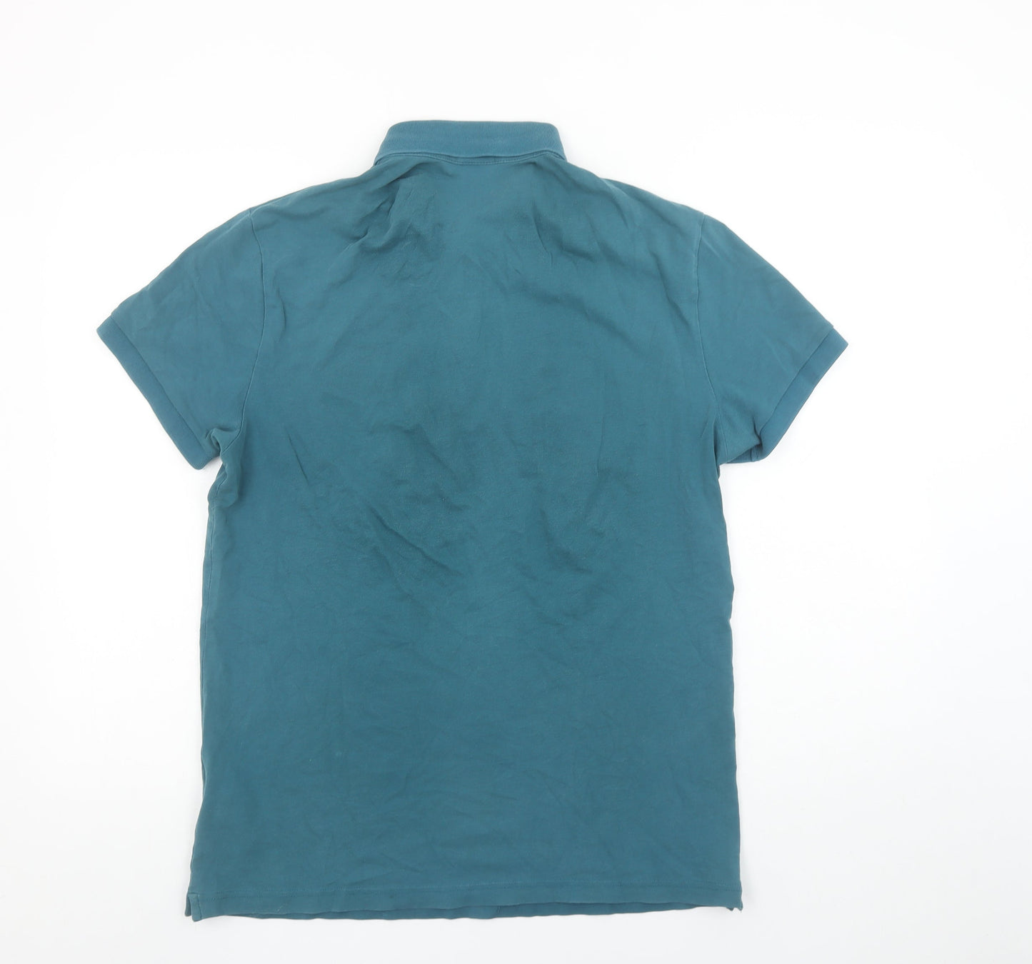 Hugo Boss Men's Blue Slim Fit Cotton Polo Shirt M