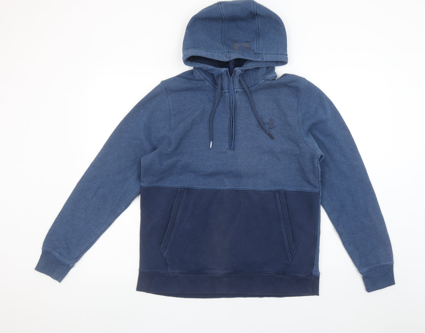 Mens UK M Athletic Under armour Blue Pullover Hoodie