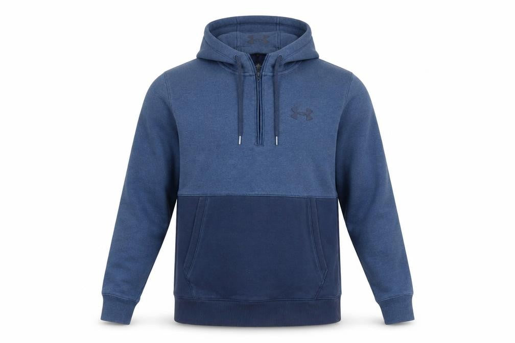 Mens UK M Athletic Under armour Blue Pullover Hoodie