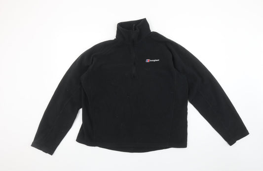 Berghaus Men's Black Fleece 1/2 Zip Pullover Sweatshirt L