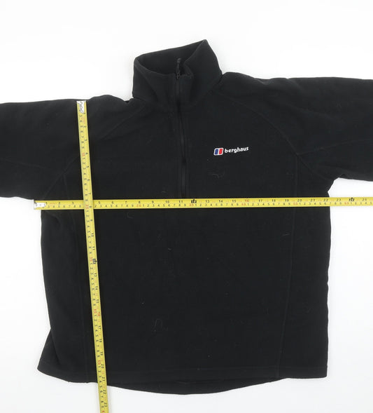 Berghaus Men's Black Fleece 1/2 Zip Pullover Sweatshirt L