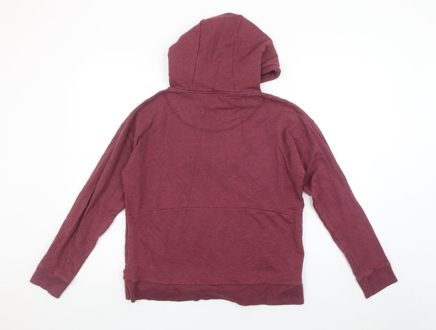 BAM Women's Burgundy 1/4 Zip Hooded Pullover Sweatshirt Size S