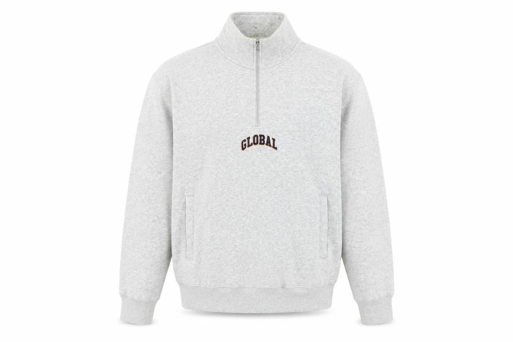 H&M Men's Grey 1/4 Zip Sweatshirt Regular Fit Size M