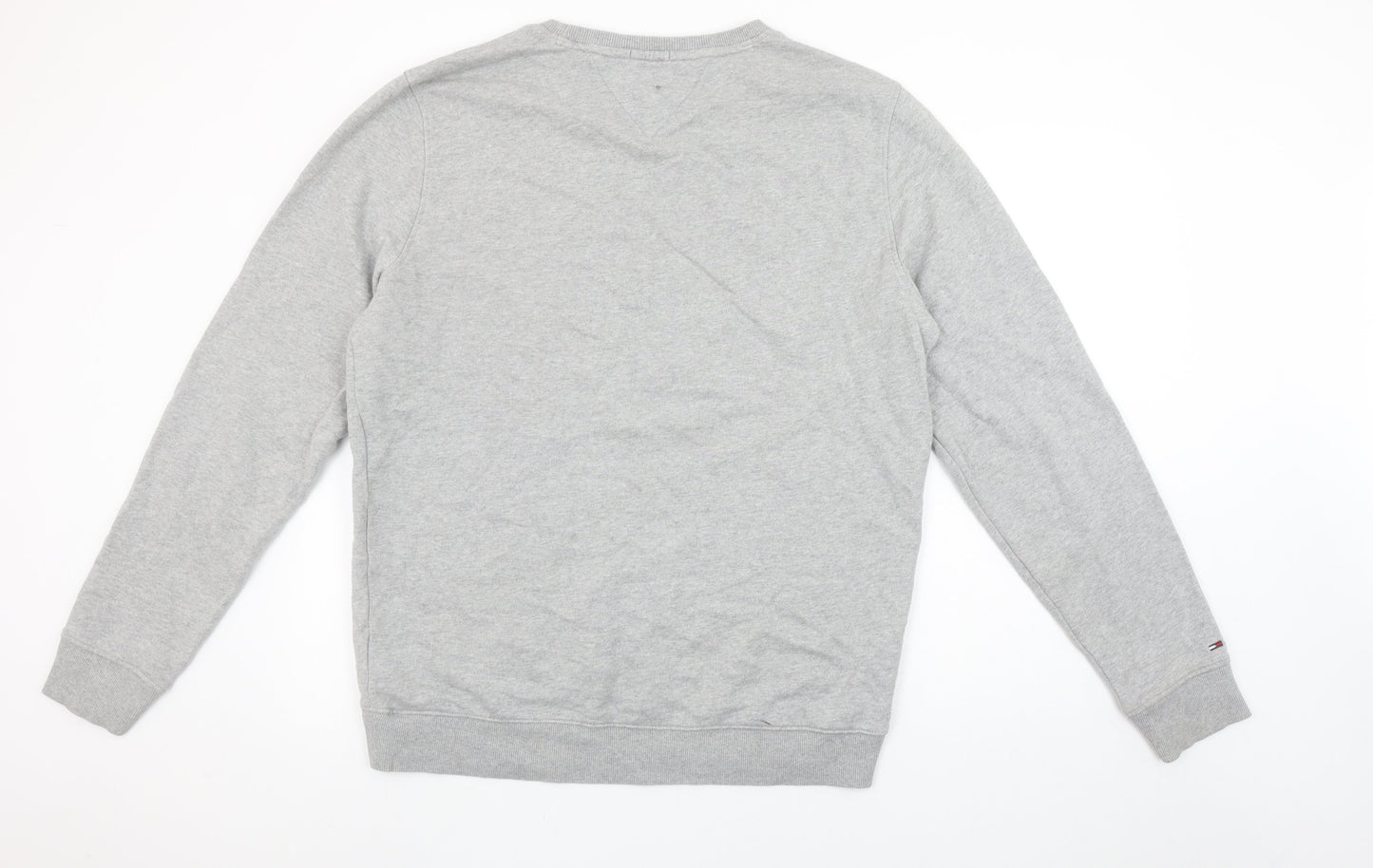 Mens UK XL Regular Tommy Jeans Grey Pullover Sweatshirt