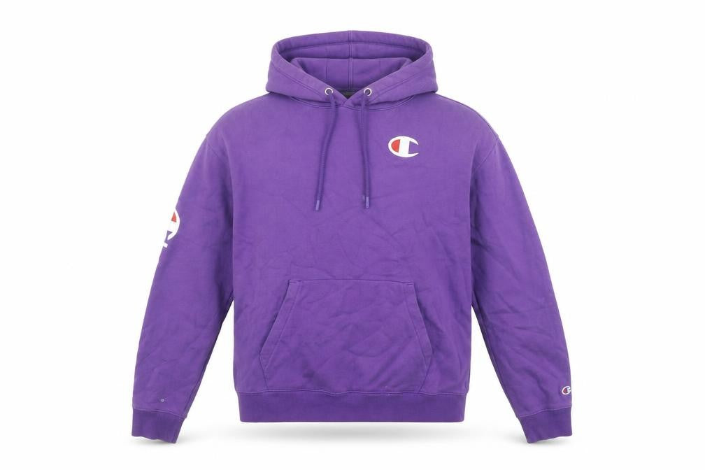 Mens UK S Regular Champion Purple Pullover Hoodie