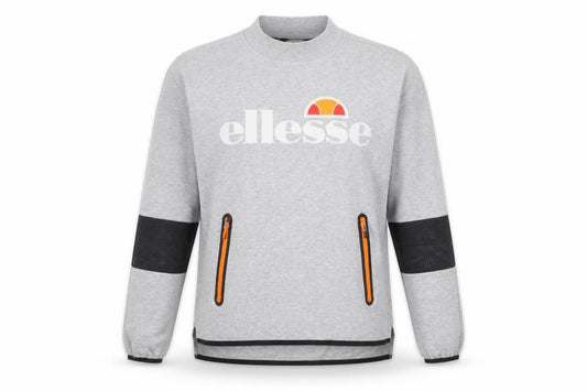 Womens UK 14 Regular ellesse Grey Pullover Sweatshirt