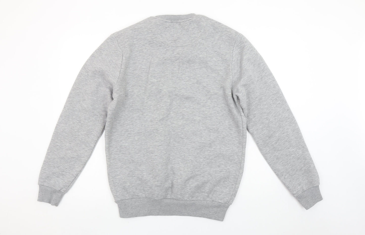 Ted Smith Men's Grey Pullover Sweatshirt M Crew Neck Classic Logo