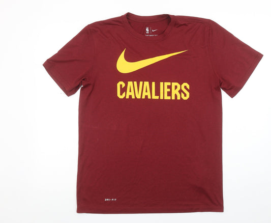 Nike Men's Red Cavaliers Dri-FIT Athletic T-Shirt Size M
