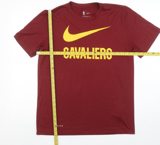 Nike Men's Red Cavaliers Dri-FIT Athletic T-Shirt Size M