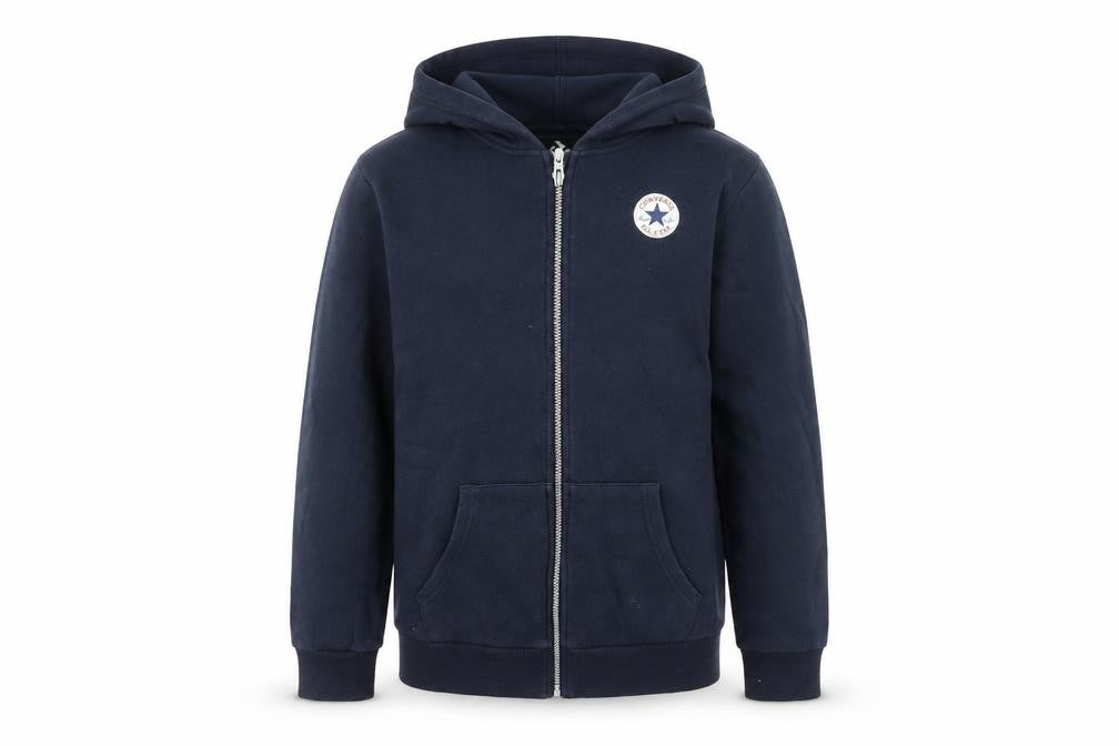 Converse Boys Blue Full Zip Hoodie XL 13-15 Years Cotton Blend All Star