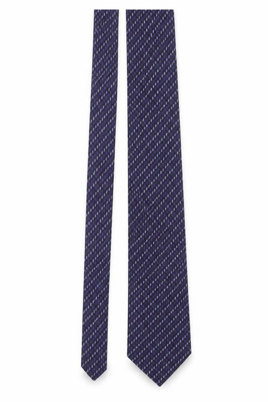 Zantos Men's Purple Geometric Slim Woven Tie One Size