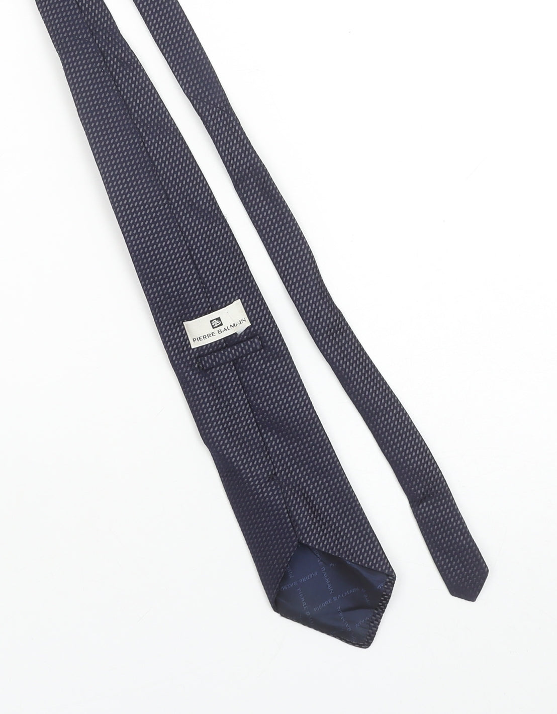Pierre Balmain Men's Blue Geometric Silk Designer Tie