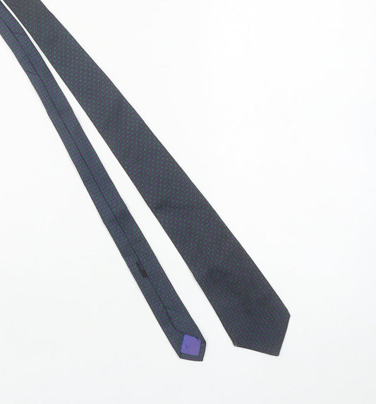 Austin Reed Men’s Green Silk Geometric Woven Designer Tie