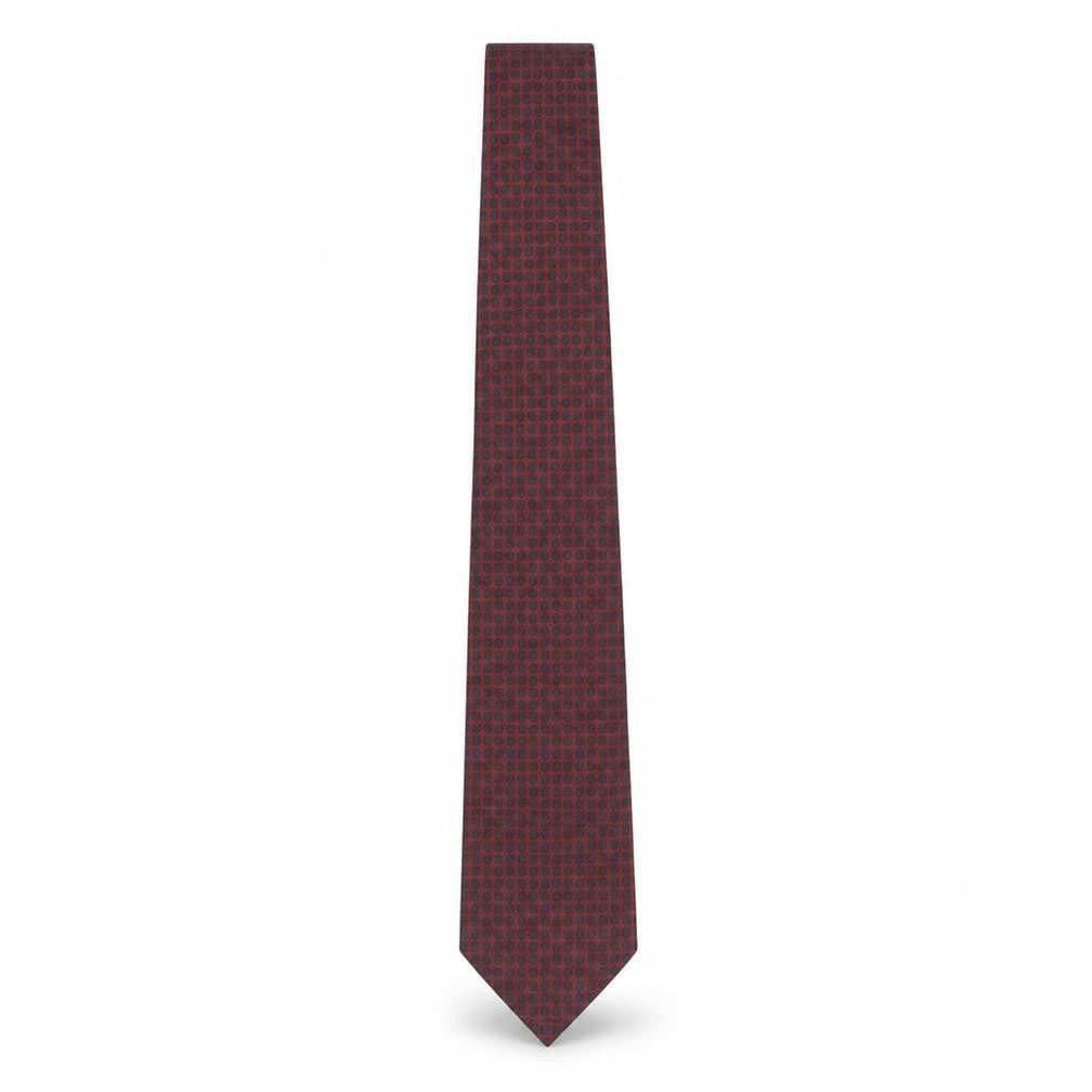 Savoy Taylors Guild Men's Red Geometric Silk Tie One Size