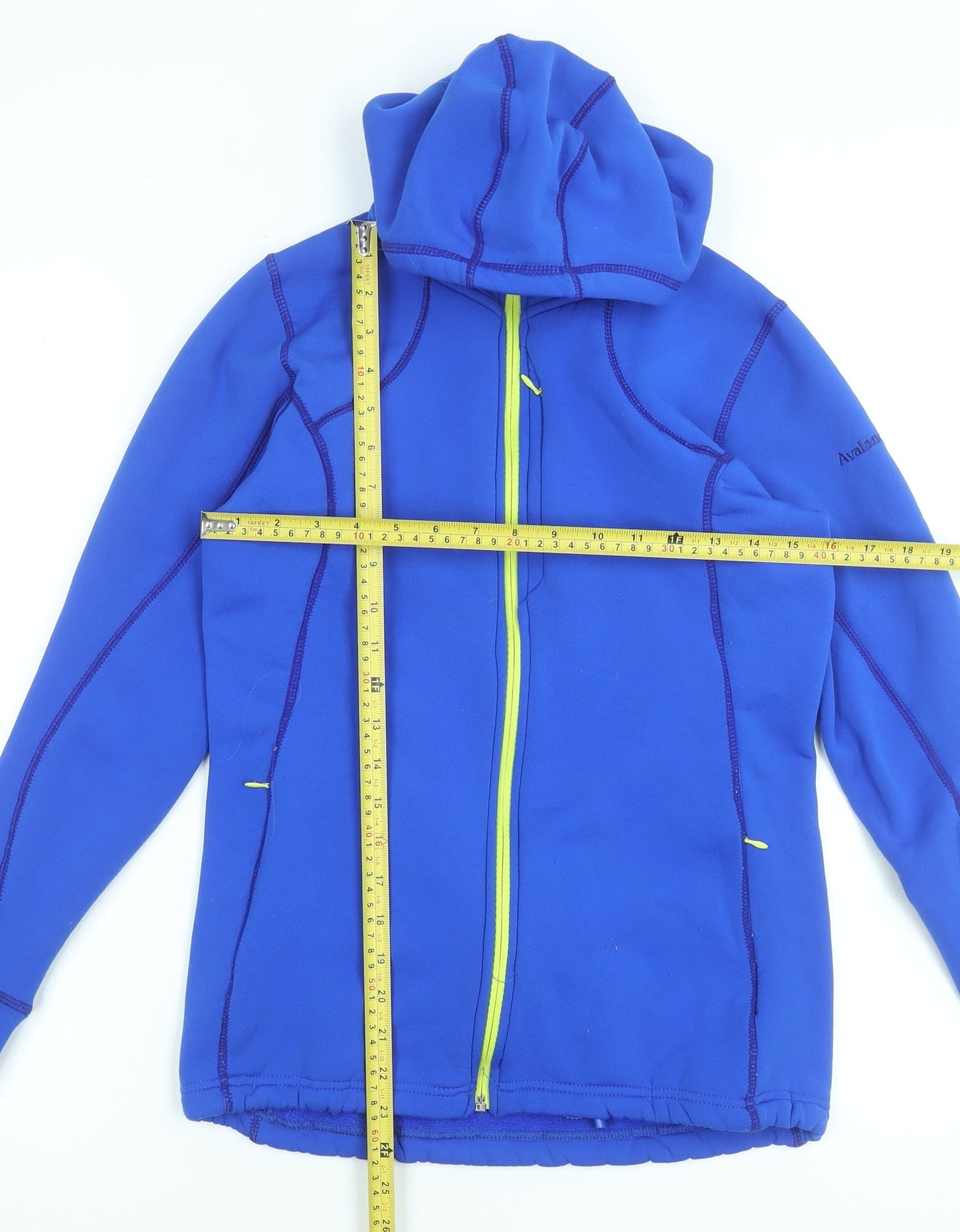 Avalanche Men's Blue Softshell Hooded Jacket Size S Lightweight