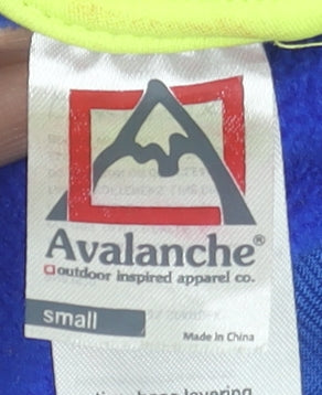 Avalanche Men's Blue Softshell Hooded Jacket Size S Lightweight