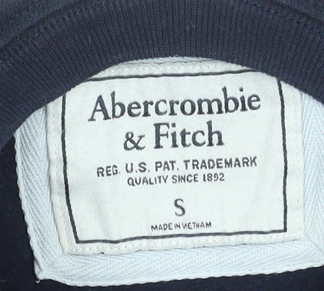 Mens UK S Regular Abercrombie & Fitch Blue Pullover Sweatshirt