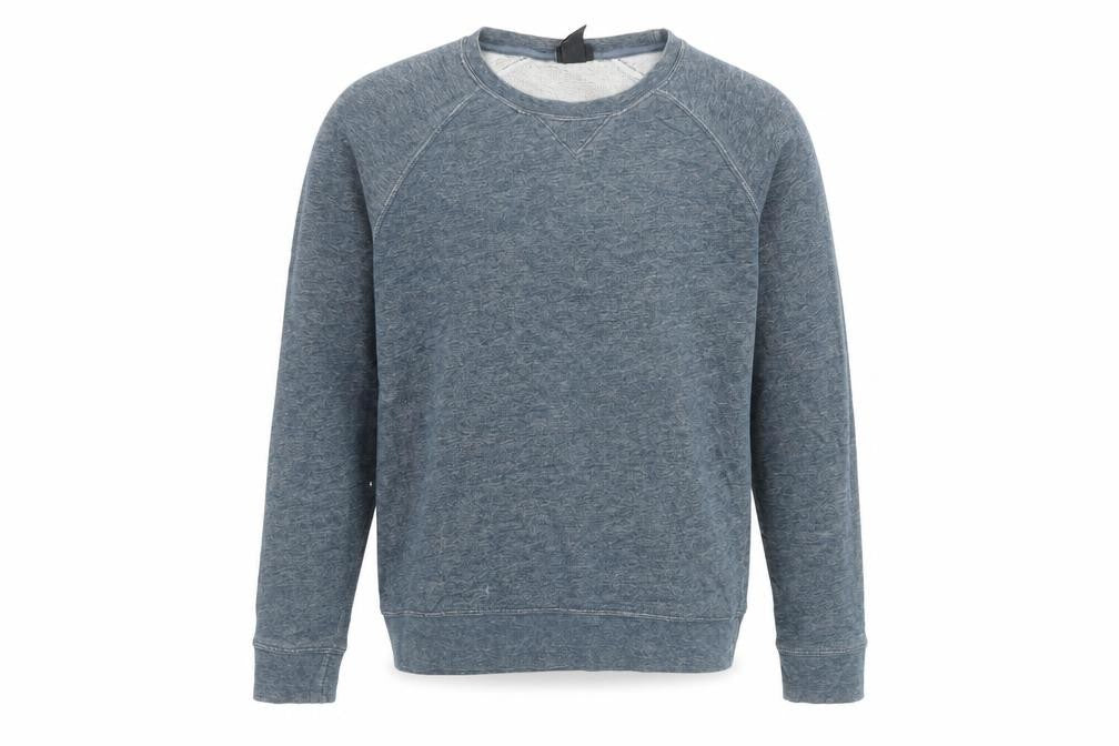 H&M Men’s Blue Cotton Crew Neck Long Sleeve Pullover Sweatshirt M