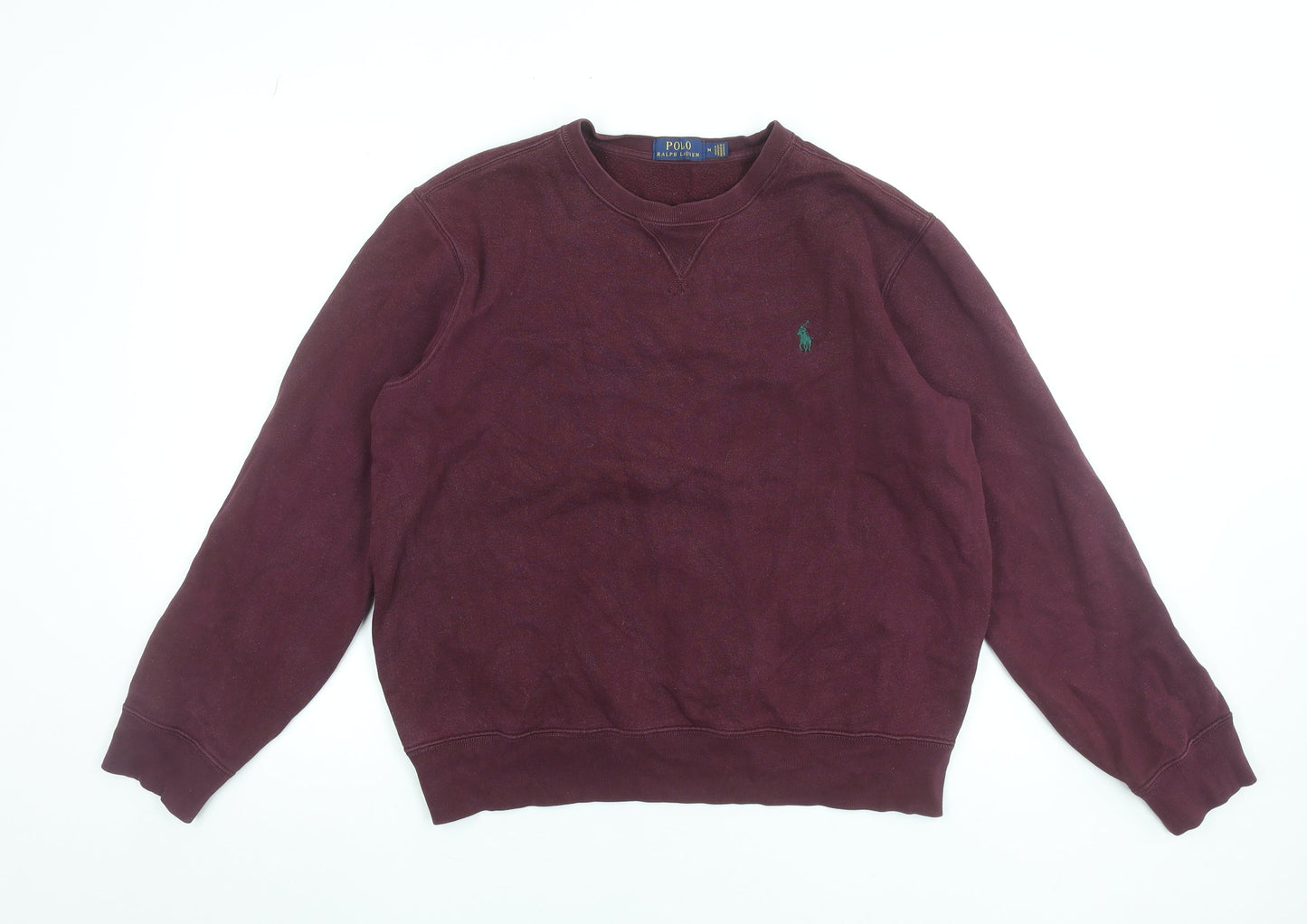 Polo Ralph Lauren Men’s Red Crew Neck Cotton Sweatshirt Size M