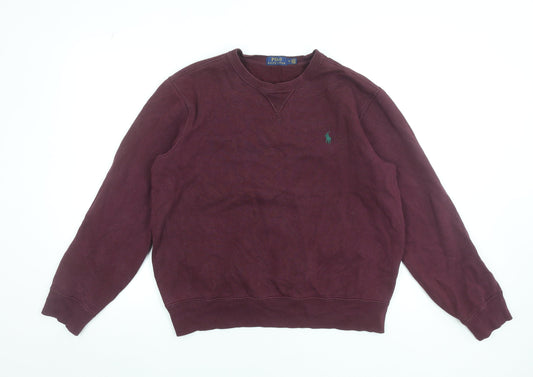 Polo Ralph Lauren Men’s Red Crew Neck Cotton Sweatshirt Size M