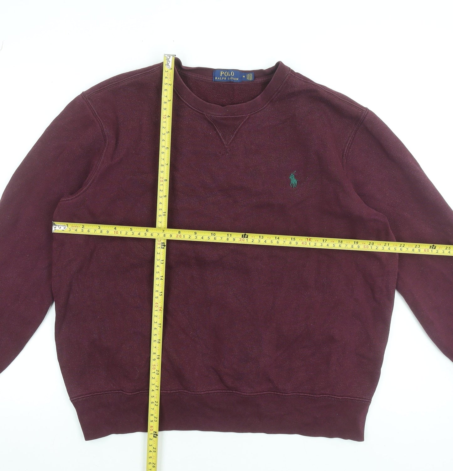 Polo Ralph Lauren Men’s Red Crew Neck Cotton Sweatshirt Size M