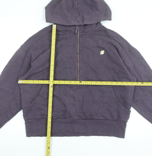 Peloton Women's Purple 1/2 Zip Hoodie Cotton Blend Size M